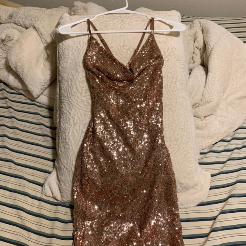 Sparkly pink dress